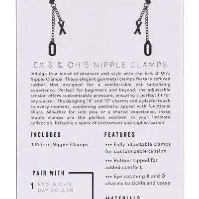 eX's and Oh's Nipple Clamps