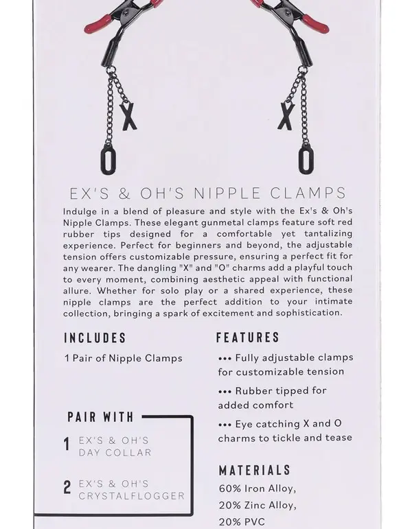 eX's and Oh's Nipple Clamps