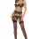 Find Out Bra, Garter and G-String 3pc Set - Black - S/m