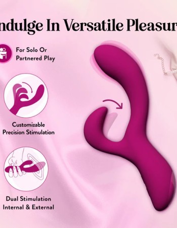 Blush Quinn Rabbit Vibrator Burgundy