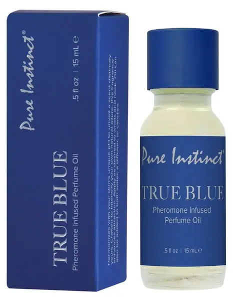 Pure Instinct Pheromone Perfume Oil Original Dropper True Blue 15ml .5fl Oz