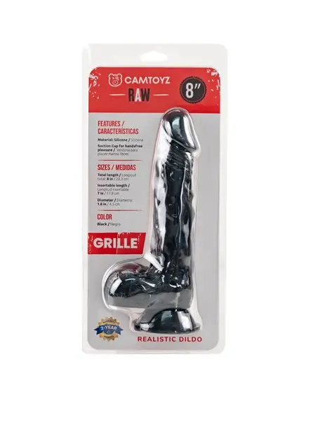 Realistic Dildo Grille - Black
