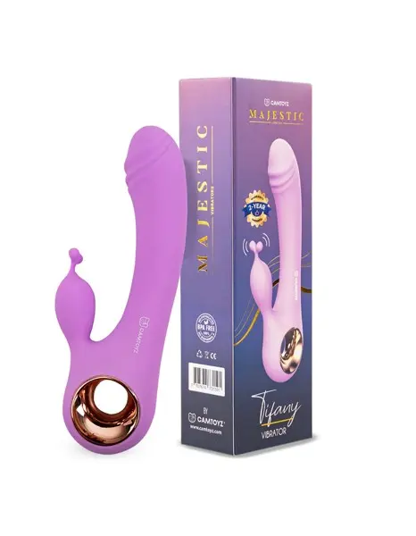 Double Tifany Vibrator - Purple