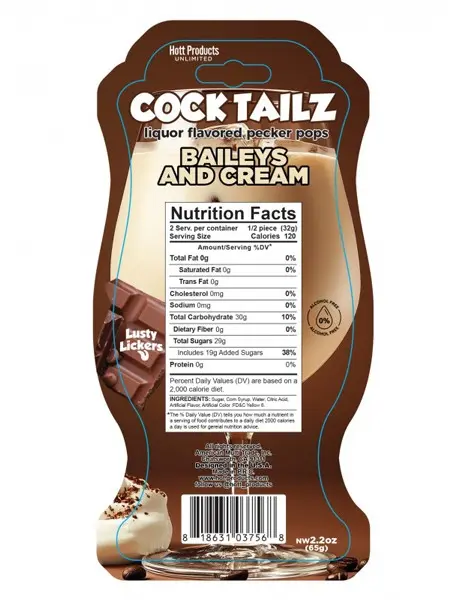 Cocktailz Baileys and Cream Pecker Pop