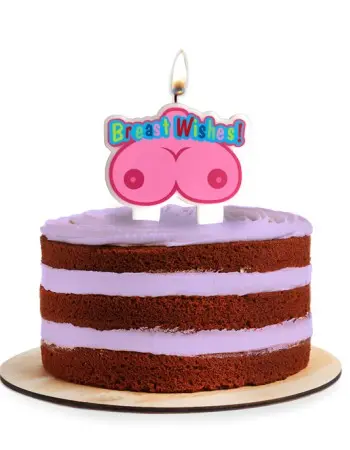 Breast Wishes Boobie Party Candle