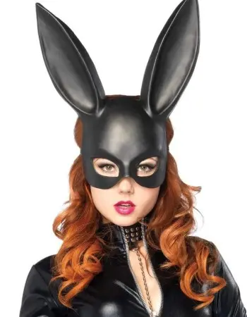 Masquerade Rabbit Mask - Os - Black