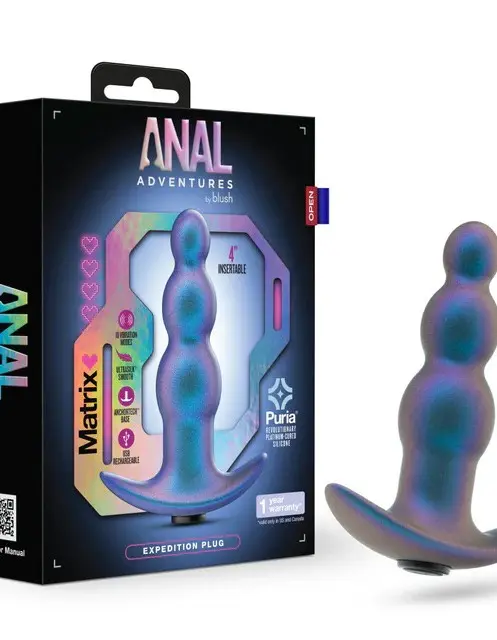Anal Adventures Matrix - Expedition Plug - Lunar Blue