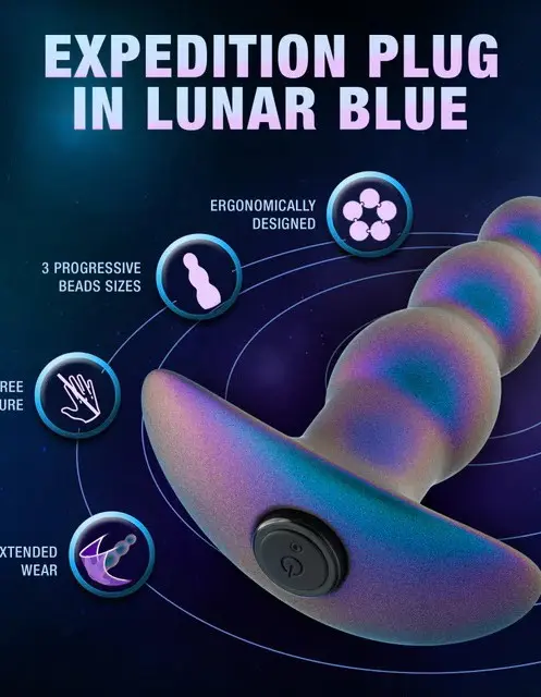 Anal Adventures Matrix - Expedition Plug - Lunar Blue