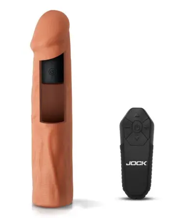Jock Vibrating Penis Extension with Remote - Medium