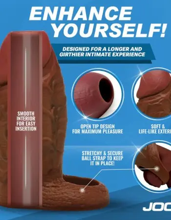 Jock Silicone Penis Extension Sleeve - Dark