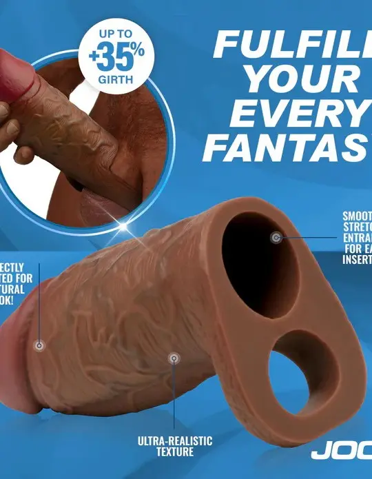 Jock Silicone Penis Extension Sleeve - Dark