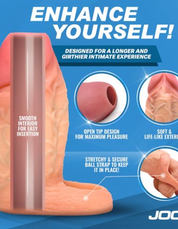Jock Silicone Penis Extension Sleeve - Light