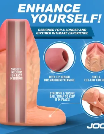 Jock Silicone Penis Extension Sleeve - Light