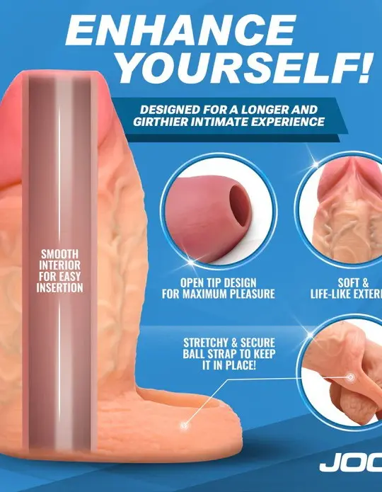 Jock Silicone Penis Extension Sleeve - Light
