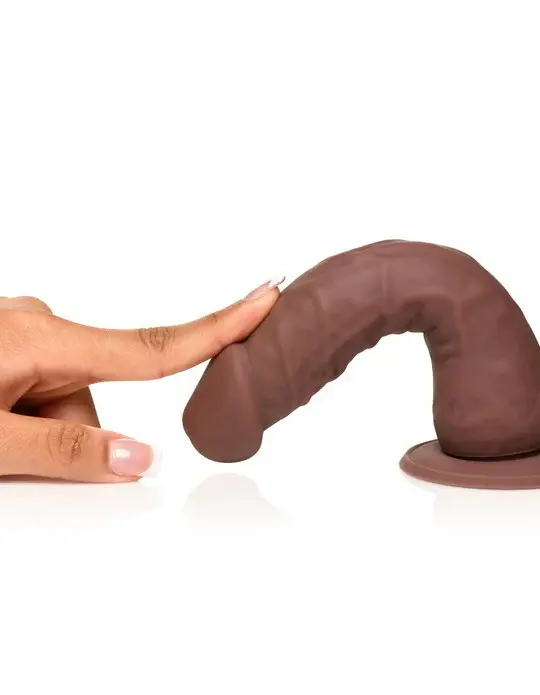Easy Riders 7" Silicone Dildo - Dark