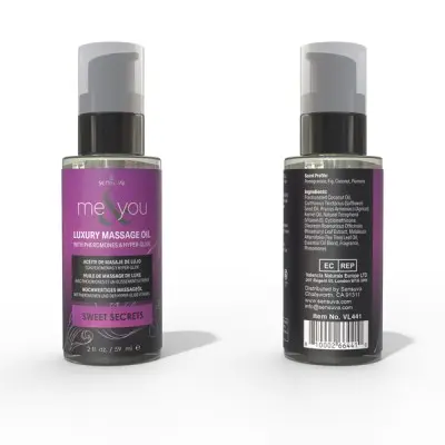 Me and You Massage Oil Sweet Secrets 2oz Pheromone Infused
