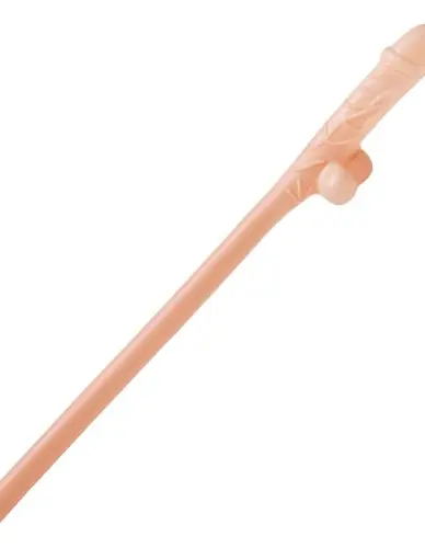 Penis Sipping Straws 10 Pack - Flesh
