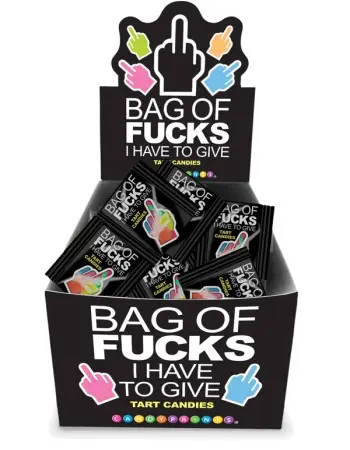 Bag of Fucks I Have to Give Display of 100 Count