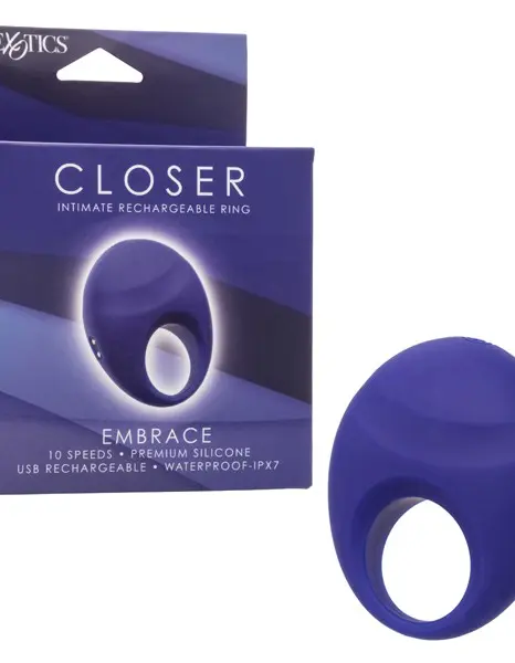 Closer Intimate Rechargeable Ring Embrace - Purple