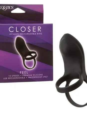 Closer Intimate Rechargeable Ring Feel - Black