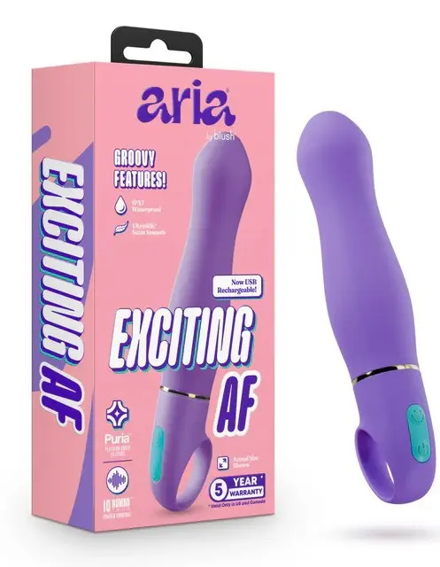 Aria - Exciting Af 2.0 - Rechargeable Vibe - Indigo