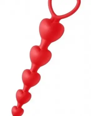 Sweet Hearts - Heart Shaped Silicone Anal Beads