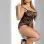 Curvy Scarlett Fishnet Bodysuit -X - Black
