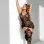 Curvy Ella Fishnet Body Stocking -X - Black