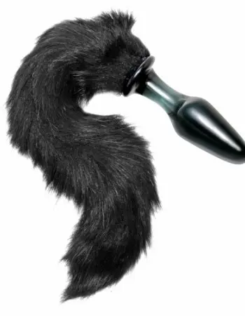 Midnight Fox Glass Plug With Tail