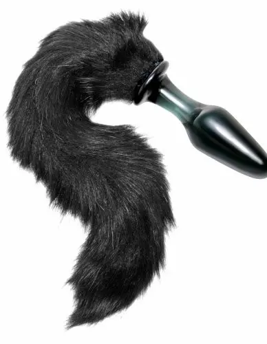 Midnight Fox Glass Plug With Tail