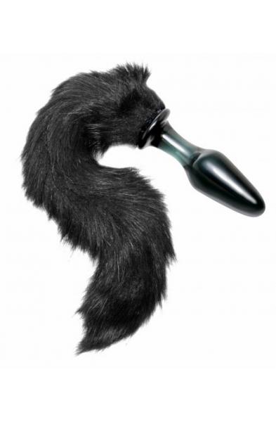 Midnight Fox Glass Plug With Tail