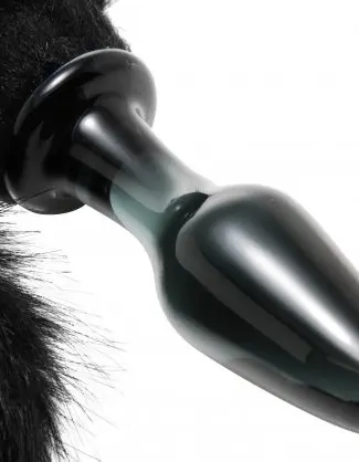 Midnight Fox Glass Plug With Tail