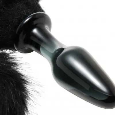 Midnight Fox Glass Plug With Tail