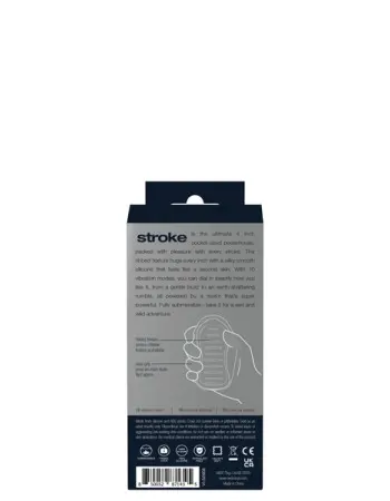Stroke Rechargeable Vibrating Stroker - Black
