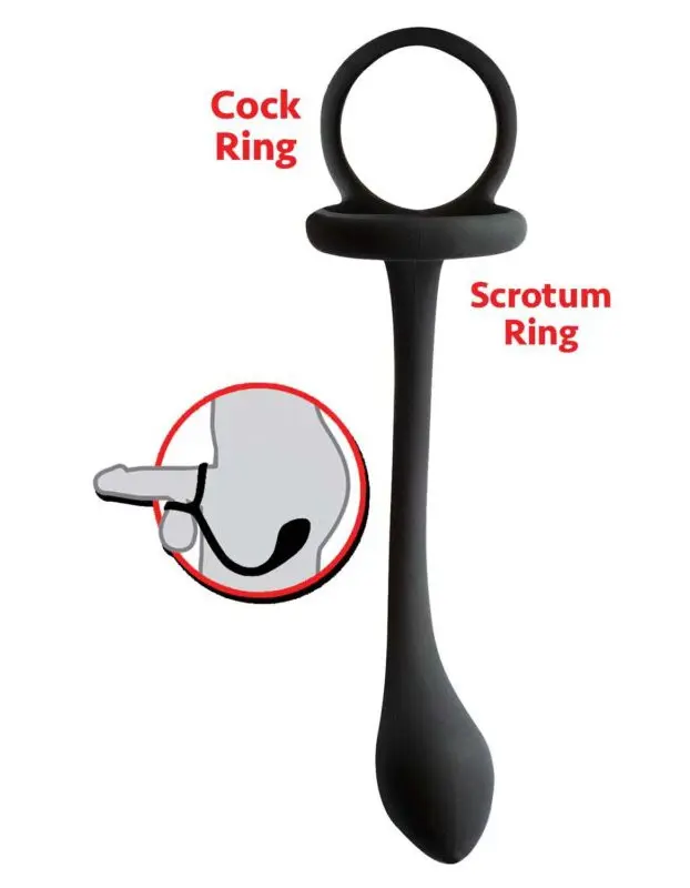 My Cockring Cring With Buttplug - Black