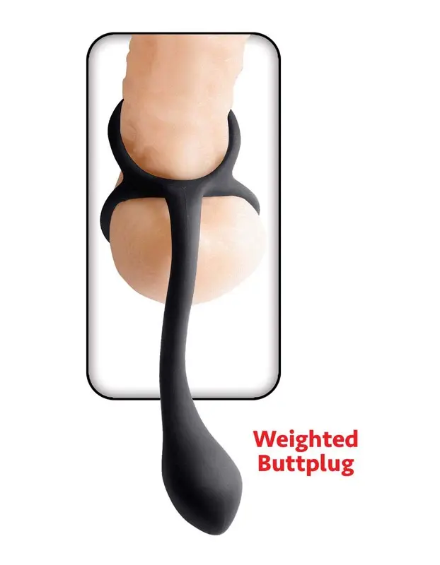 My Cockring Cring With Buttplug - Black
