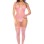 Blush Reverie Fishnet Bodysuit - Os - Bubblegum Pink