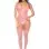 Blush Reverie Fishnet Bodysuit - Os - Bubblegum Pink