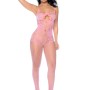 Blush Reverie Fishnet Bodystocking - Os - Bubblegum Pink