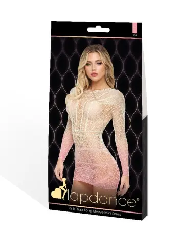 Pink Dusk Long Sleeve Mini Dress - OS