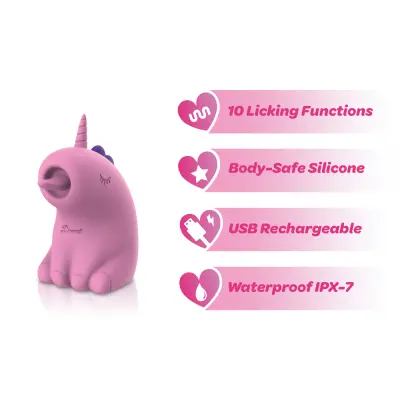 Dreamii Licks Licking Unicorn Stimulator - Mystical Pink