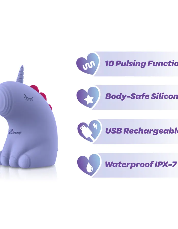 Dreamii Pulse Pulsing Unicorn Stimulator - Mystical Purple