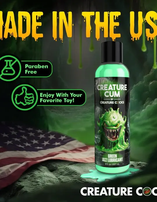 Creature Cum Green Water-Based Lubricant 8oz