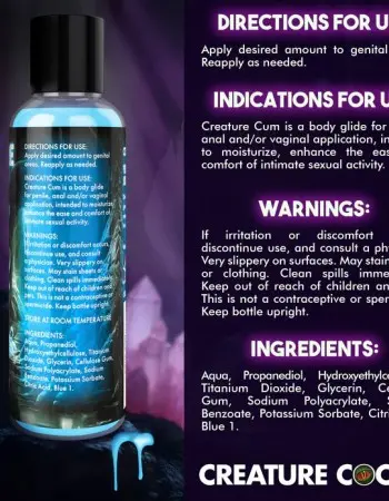 Creature Cum Blue Water-Based Lubricant 4oz