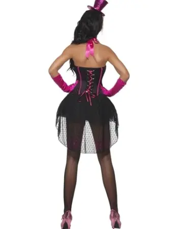 Fever Bow Burlesque Costume - Extra Small