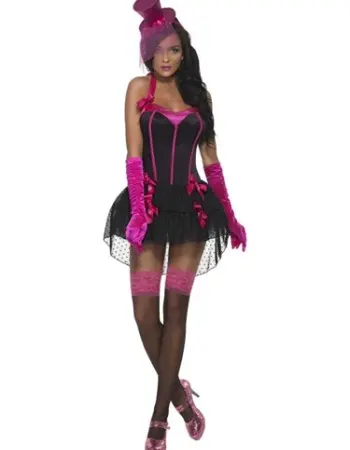 Fever Bow Burlesque Costume - Extra Small