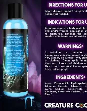 Creature Cum Blue Water-Based Lubricant 8oz