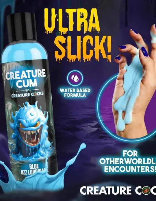 Creature Cum Blue Water-Based Lubricant 8oz