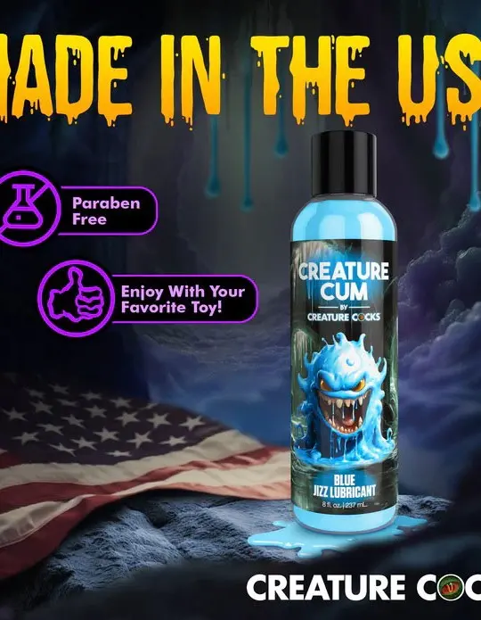 Creature Cum Blue Water-Based Lubricant 8oz