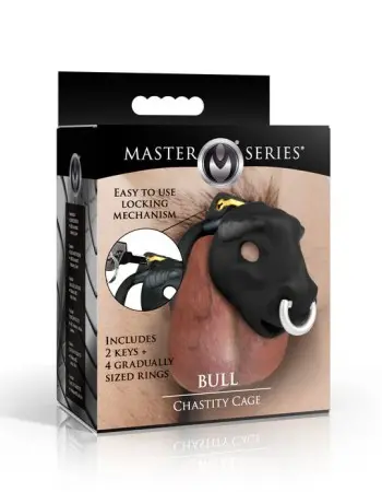 Bull Chastity Cage - Black